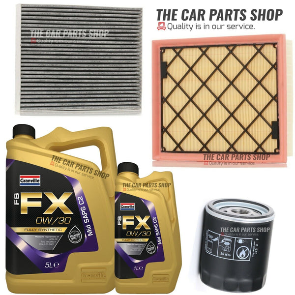FITS FORD GALAXY ZETEC 2.0 TDCI SERVICE KIT AIR POLLEN OIL & 6L 0W30 ENGINE OIL