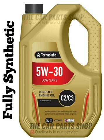 5 LITRES ENGINE OIL 5W30 FULLY SYNTHETIC LOW SAPS FOR SKODA OCTAVIA VRS 2.0 TDI