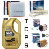 TO FIT PEUGEOT 3008 BLUE 1.6 HDI 14-16 FULL BOSCH SERVICE KIT + TECHNOLUBE 0W30