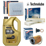 TO FIT PEUGEOT 3008 BLUE 1.6 HDI 14-16 BOSCH SERVICE KIT 5L 0W30 OIL & 3 FILTERS