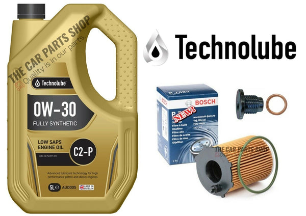TO FIT PEUGEOT 3008 BLUE 1.6 HDI 14-16 BOSCH SERVICE KIT 5L 0W30 & BOSCH OIL FIL