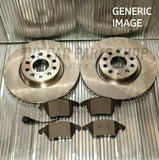 FRONT BRAKE DISCS 258MM & PADS FOR FORD FIESTA BASE 1.5 TDCI MK7 2008>
