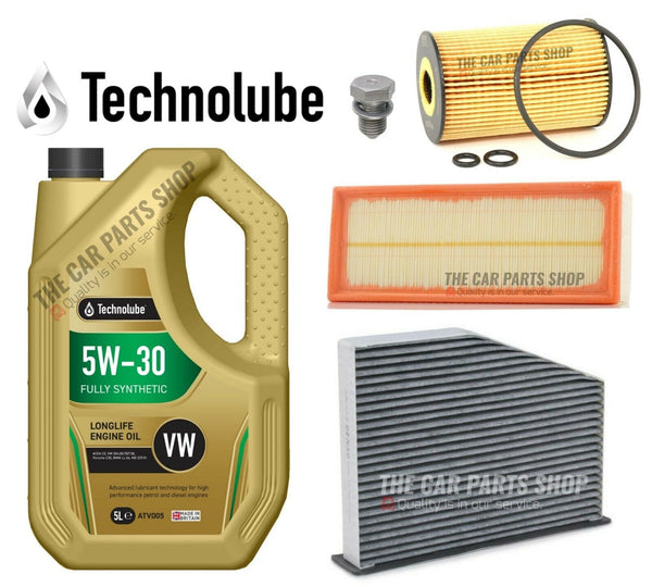 SERVICE KIT FOR VW TIGUAN 2.0 TDI (5N) 2008> 5L TECHNOLUBE & AIR OIL CABIN KIT