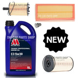 MILLER'S SERVICE KIT FOR VW GOLF 2.0 GT TDI MK6 FUEL OIL AIR FILTER PACKAGE