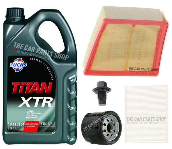 SERVICE KIT FOR FORD FIESTA 1.4 PETROL MK7 5L OIL & AIR OIL CABIN FILTER KIT