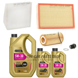 SERVICE KIT FITS VOLVO V70 2.4 DIESEL D5244T 7L 5W30 OIL & AIR OIL POLLEN PLUG