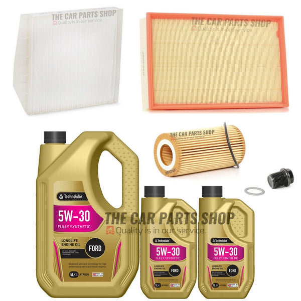 SERVICE KIT FITS VOLVO V70 2.4 DIESEL D5244T 7L 5W30 OIL & AIR OIL POLLEN PLUG