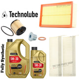 FITS CITROEN C4 GRAND PICASSO 2.0 DIESEL SERVICE KIT 6L 5W30 OIL + AIR OIL CABIN
