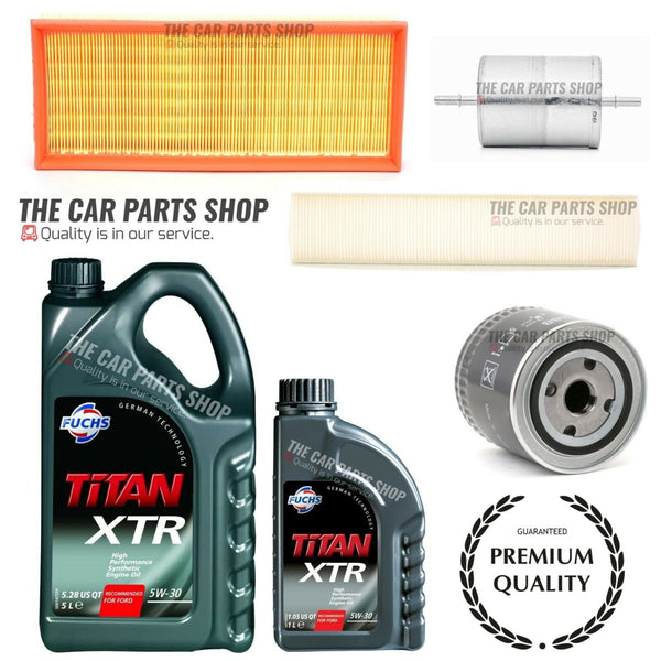 FITS FORD MONDEO MK3 3.0 ST220 SERVICE KIT WITH 6L FUCHS XTR 5W30 MOTOR OIL