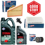 TO FIT FORD MONDEO 1.8 TDCI 07-13 BOSCH SERVICE KIT 6L FUCHS & AIR OIL CABIN KIT