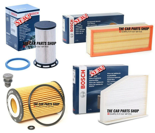 BOSCH REPLACEMENT SERVICE FILTER KIT FITS VW CADDY 2.0 TDI 2015-2020