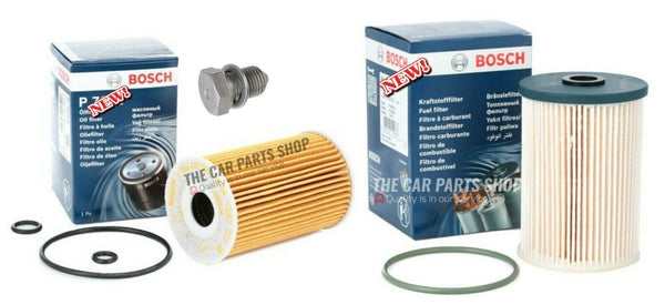CUSTOM BOSCH SERVICE FILTER KIT FUEL & OIL FILTER FOR VW GOLF 2.0 GT TDI MK6
