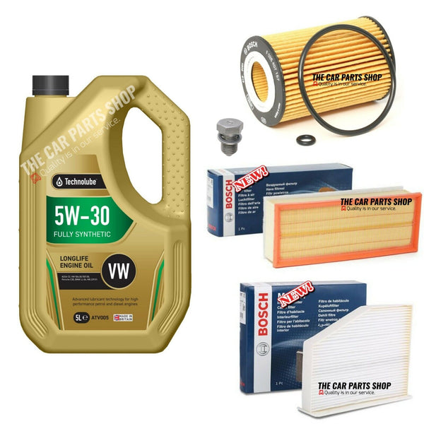 BOSCH REPLACEMENT SERVICE PACKAGE FOR VW CADDY 2.0 TDI 15-20 AIR OIL CABIN PACK