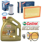 FITS VW GOLF MK7 GTD CASTOL EDGE SERVICE KIT BOSCH FUEL OIL AIR & 5L CASTROL NEW