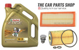 FITS VW CADDY 1.6 TDI 2010-2015 CASTROL EDGE 5L SERVICE KIT WITH NEW AIR AND OIL