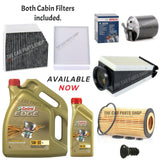 FOR MERCEDES C-CLASS C220D W205 CASTROL EDGE 6L COMPLETE SERVICE KIT