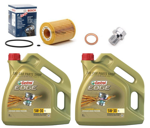 8L CASTROL EDGE SERVICE KIT FOR MERCEDES E350 CDI COUPE 3.0 AND BOSCH OIL FILTER