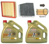 FITS MERCEDES B200 CASTROL EDGE 8L SERVICE KIT WITH 3 NEW FILTERS
