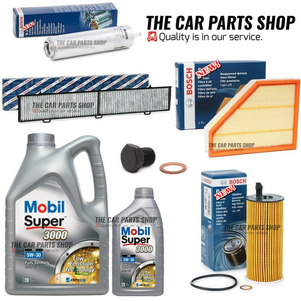 COMPLETE MOBIL SUPER 3000 BOSCH SERVICE KIT FOR BMW 1 SERIES 116d 118d