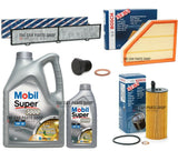 BOSCH AIR OIL POLLEN SERVICE KIT FOR BMW 1 SERIES 116d 118d WITH 6L MOBIL 5W30