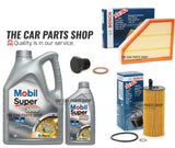 PREMIUM AIR & OIL FILTER SERVICE KIT WITH MOBIL OIL FOR BMW 1 SERIES 116d 118d