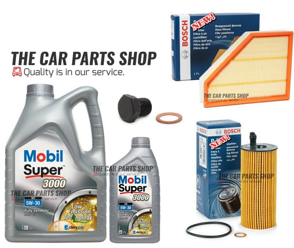 PREMIUM AIR & OIL FILTER SERVICE KIT WITH MOBIL OIL FOR BMW 1 SERIES 116d 118d
