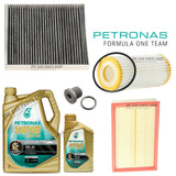 PETRONAS SERVICE KIT FOR AUDI A3 S3 12-20 QUATTRO 8Y POLLEN AIR OIL FILTER KIT