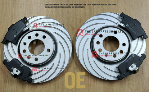 FOR AUDI A3 1.6 TDI MK3 8V COATED GROOVED FRONT BRAKE DISCS 288MM & FRONT PADS
