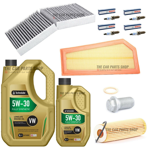FULL SERVICE KIT FOR MERCEDES SLK SLK200 BLUEEFFICIENCY AMG SPORT 6L 5W30 OIL