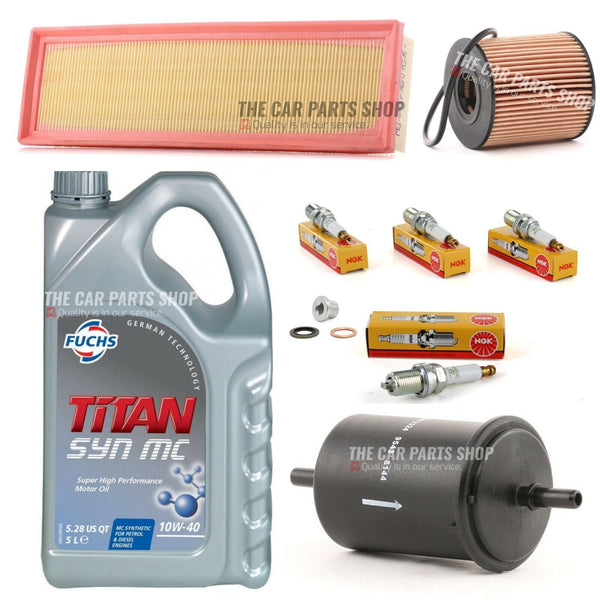 FITS PEUGEOT 207 1.4 PETROL 2006-2012 SERVICE KIT 10L FUCHS 10W40 OIL