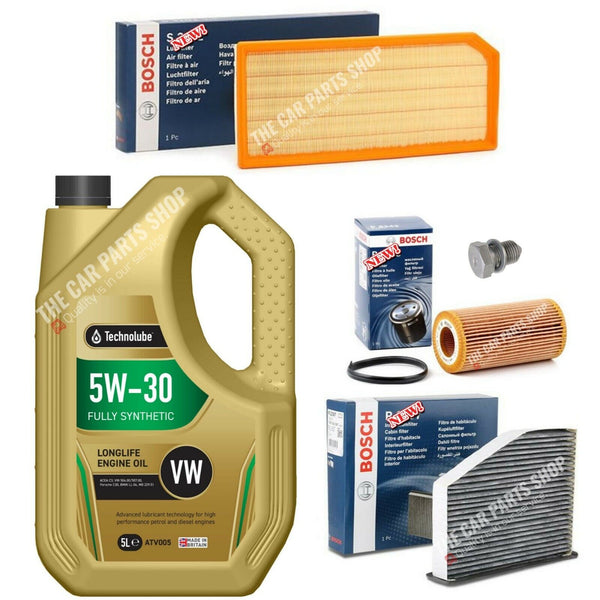 5 litres TECHNOLUBE 5W30 VW APPROVED SERVICE KIT FOR VW GOLF 2.0 GTI MK5 BOSCH