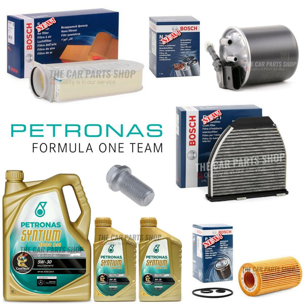 FITS MERCEDES C250 2.2 DIESEL C204 FULL BOSCH SERVICE KIT WITH 7L PETRONAS 5W30