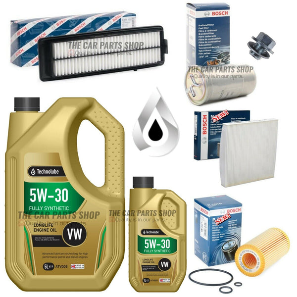 FITS HONDA ACCORD 2.2D I-CTDI TOURER FULL BOSCH SERVICE KIT + 6L TECHNOLUBE OIL