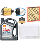 FOR VAUXHALL INSIGNIA MK1 FULL SERVICE KIT 5L SHELL AG ULTRA 5W30 MOTOR OIL