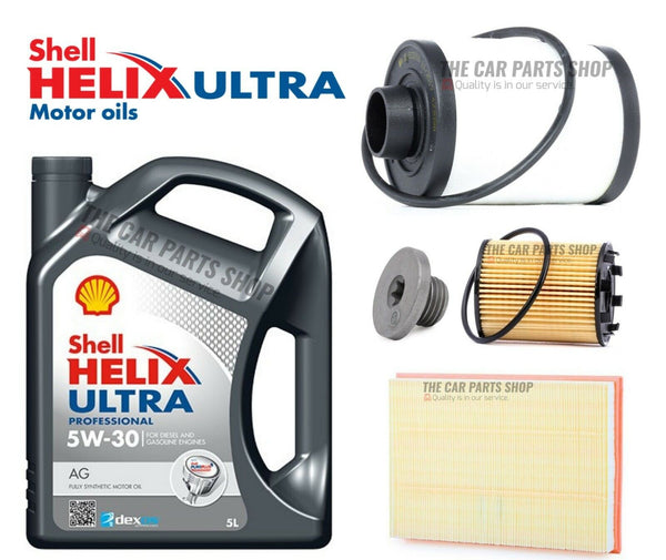 FITS VAUXHALL CORSA COMBO 1.3 CDTI 2001> 5L SHELL + FUEL OIL AIR SERVICE KIT NEW