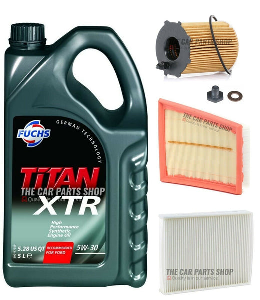 SERVICE KIT FITS FORD FIESTA GHIA 1.6 TDCI MK6 5L FUCHS AIR OIL CABIN KIT