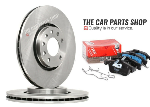 FOR VAUXHALL CORSA E RED EDITION MK4 FRONT BRAKE DISCS 308MM & TRW FRONT PADS