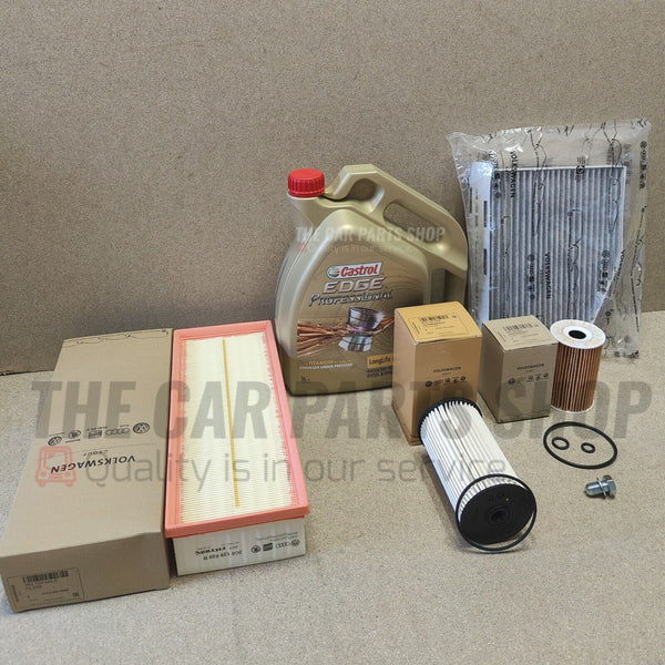 CASTROL SERVICE KIT TO FIT VW TOURAN 1.9 TDI 2004-2010 GENUINE FILTERS INCLUDED