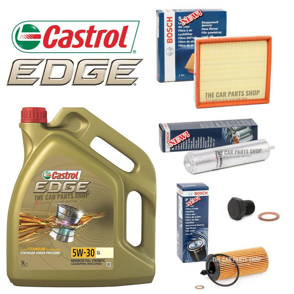 5L CASTROL EDGE BOSCH SERVICE KIT FITS BMW 1 SERIES 118d F20 SPORT