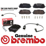 FOR AUDI S4 & S5  3.0 MK5 BREMBO FRONT & REAR BRAKE PADS WITH BOTH SENSOR WIRES