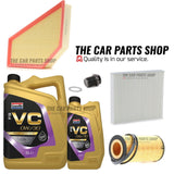 FOR VOLVO V40 D3 2.0 R-DESIGN 2012> SERVICE KIT 6L 0W30 & AIR OIL POLLEN PLUG