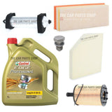 5L CASTROL COMPLETE SERVICE KIT TO FIT AUDI A5 2.0 TDI 07-15