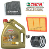 FOR MERCEDES A180D W176 1.5 DIESEL SERVICE KIT + 5L CASTROL EDGE AIR OIL CABIN