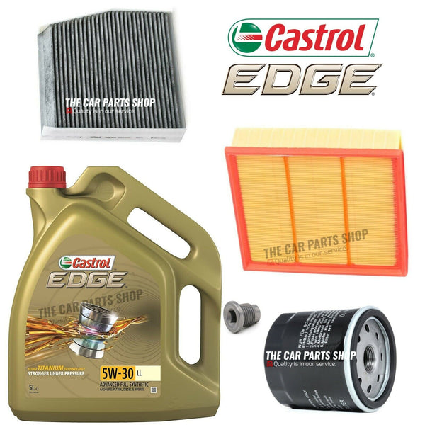 FOR MERCEDES A180D W176 1.5 DIESEL SERVICE KIT + 5L CASTROL EDGE AIR OIL CABIN