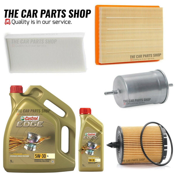 FOR SAAB 9-3 1.8T 2003-2011 FULL SERVICE KIT WITH 6 LITRES CASTROL EDGE 5W30 OIL