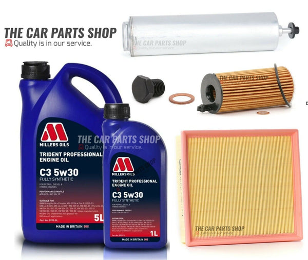FOR BMW 1 SERIES 120D SPORT F20 SERVICE KIT 6L MILLERS & AIR OIL FUEL FILTER
