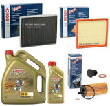 FOR BMW 120D F20 2011-2015 BOSCH SERVICE KIT 6L CASTROL & BOSCH AIR OIL CABIN OE