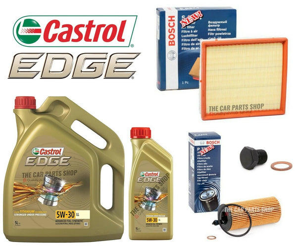 FOR BMW 120D F20 2011-2015 BOSCH SERVICE KIT NEW OIL AIR FILTER & 6L CASTROL LL