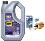 BOSCH FILTER & 5L GRANVILLE 5W30 SERVICE KIT FOR AUDI A3 2.0 TDI DIESEL