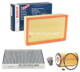 FOR SEAT LEON 1.6 TDI ST MK3 BOSCH FILTER SERVICE KIT POLLEN AIR OIL FILTER KIT